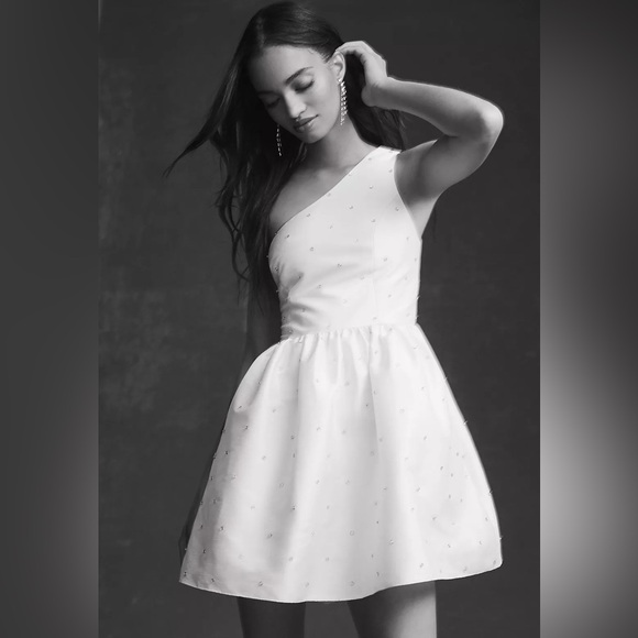 SACHIN + BABI Anthropologie Elliana One Shoulder Mini Dress NEW Size 6 - Picture 3 of 16